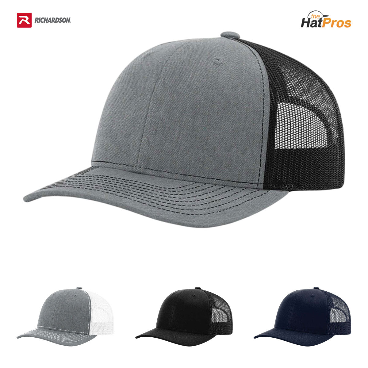 Richardson 112 YOUTH Classic Trucker Cap – The Hat Pros, Inc display picture 1