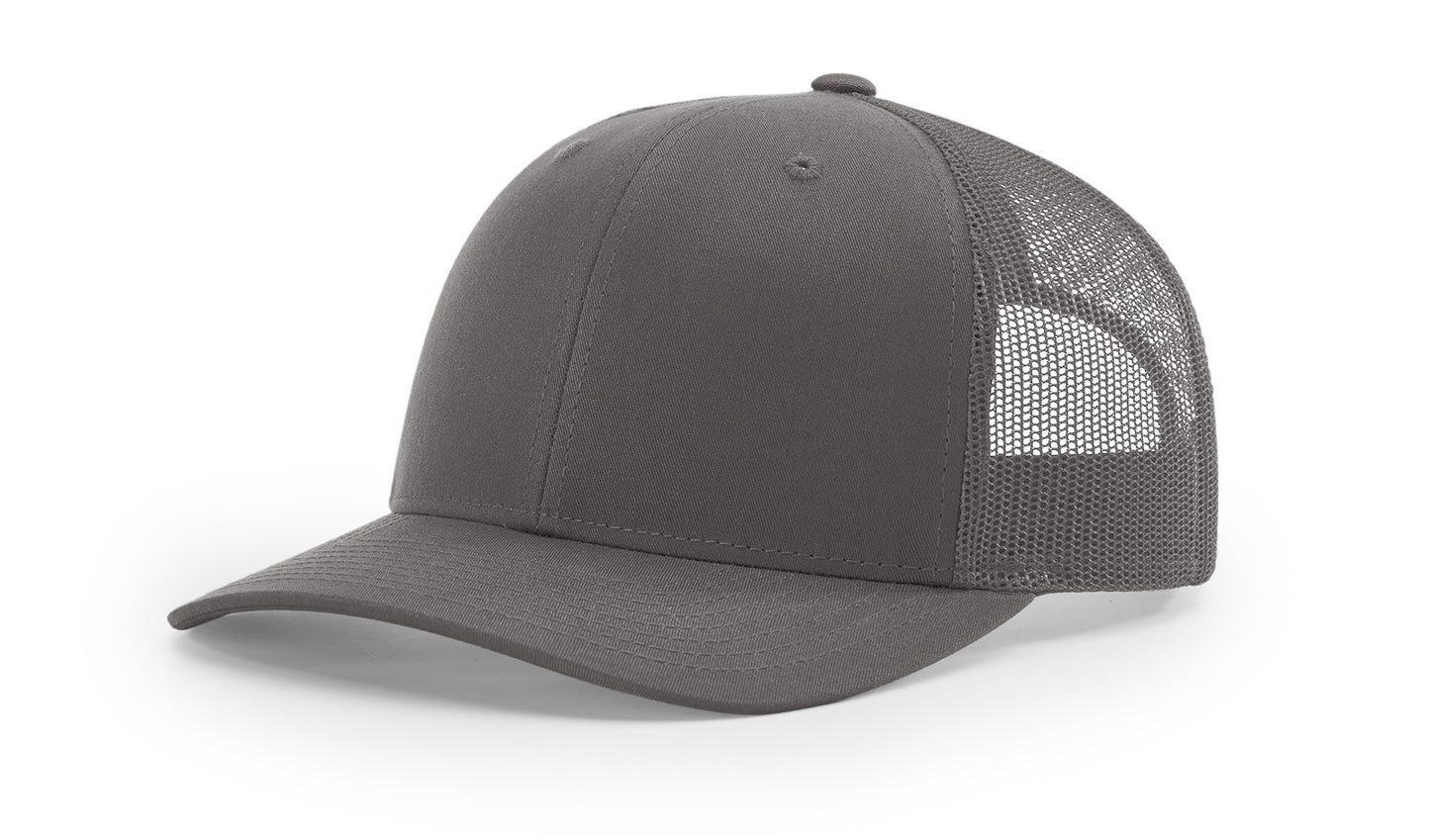 Richardson 112 Classic Trucker Snapback Cap-Solid Colorways Image 5