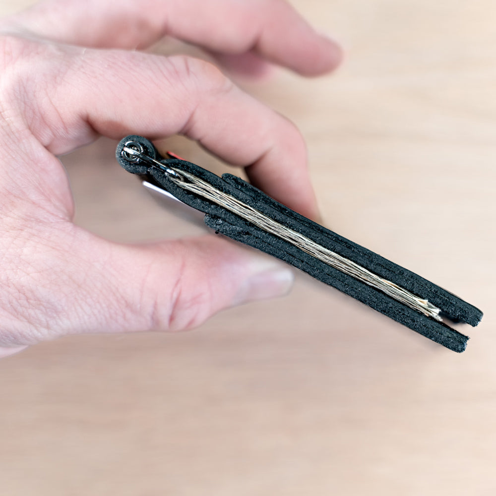 Buffalo Billfold Company Leather Money Clip Wallet-American Chestnut image 10