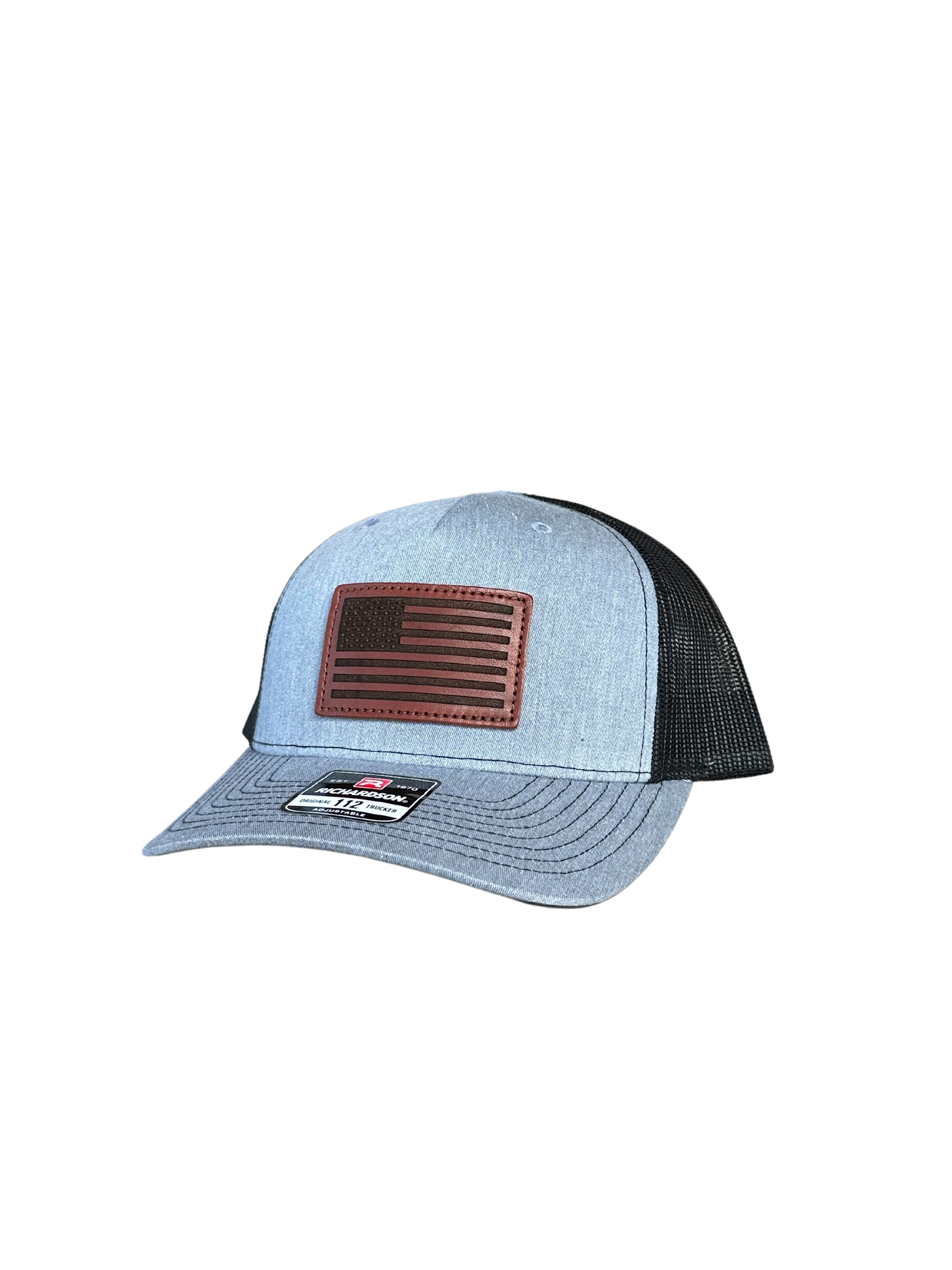 American Flag Leather Patch Hat