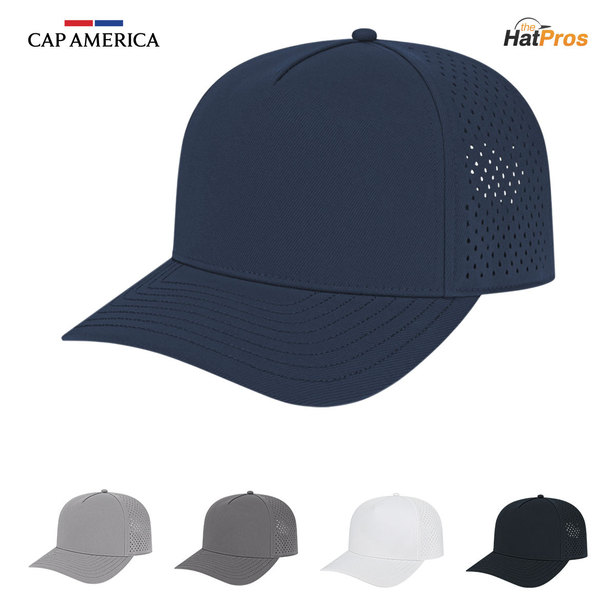 Cap America i8540 Premium Water-Resistant Perforated Cap – The Hat
