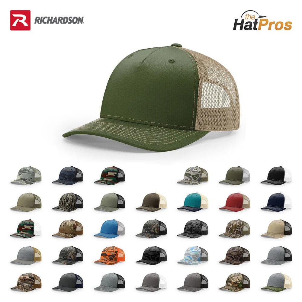 Richardson 112FP Classic Five-Panel Trucker Hat (New Colors for 2025!)