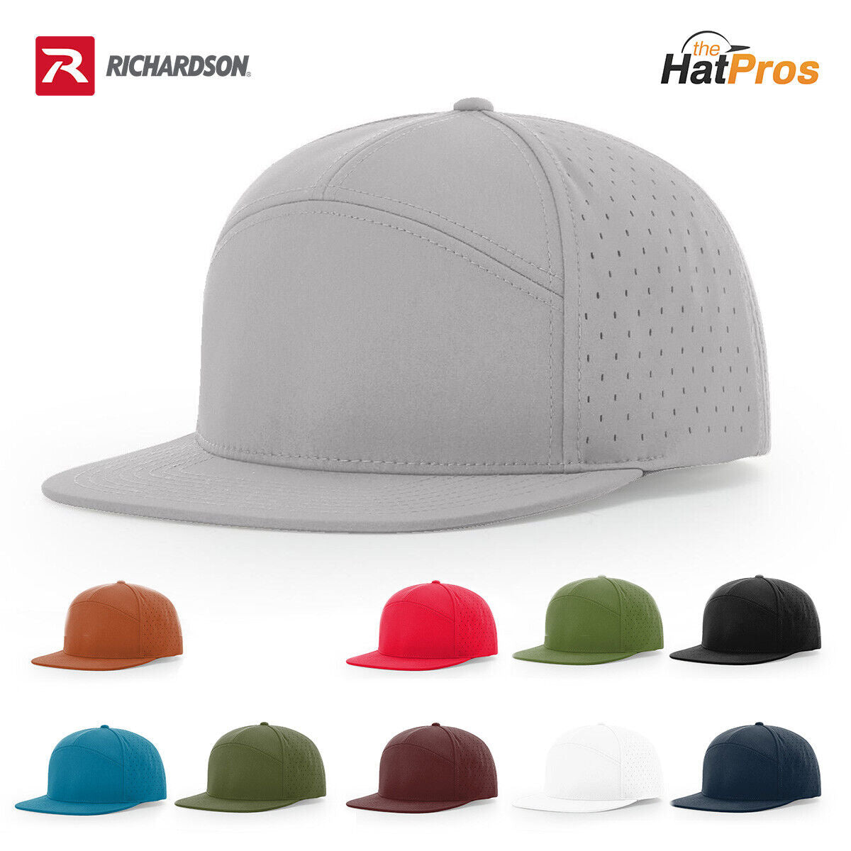 Richardson 169 CANNON 7 - Panel Hi Profile and Laser Perforated Cap with Adjustable Snapback Image 1