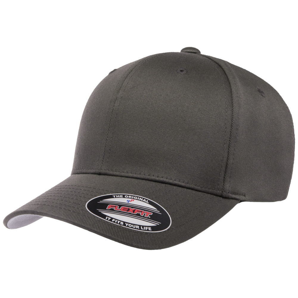 V Flexfit Cotton Twill Cap - Dark Gray
