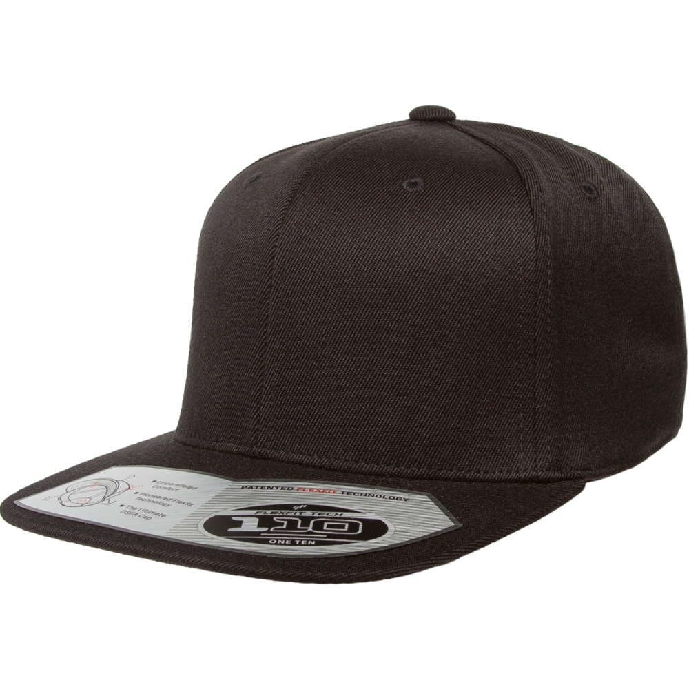 110F Flexfit One Ten Snapback-Black 1