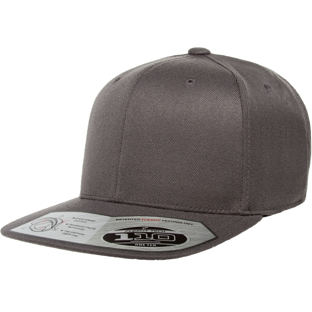 110F Flexfit One Ten Snapback-Dark Grey