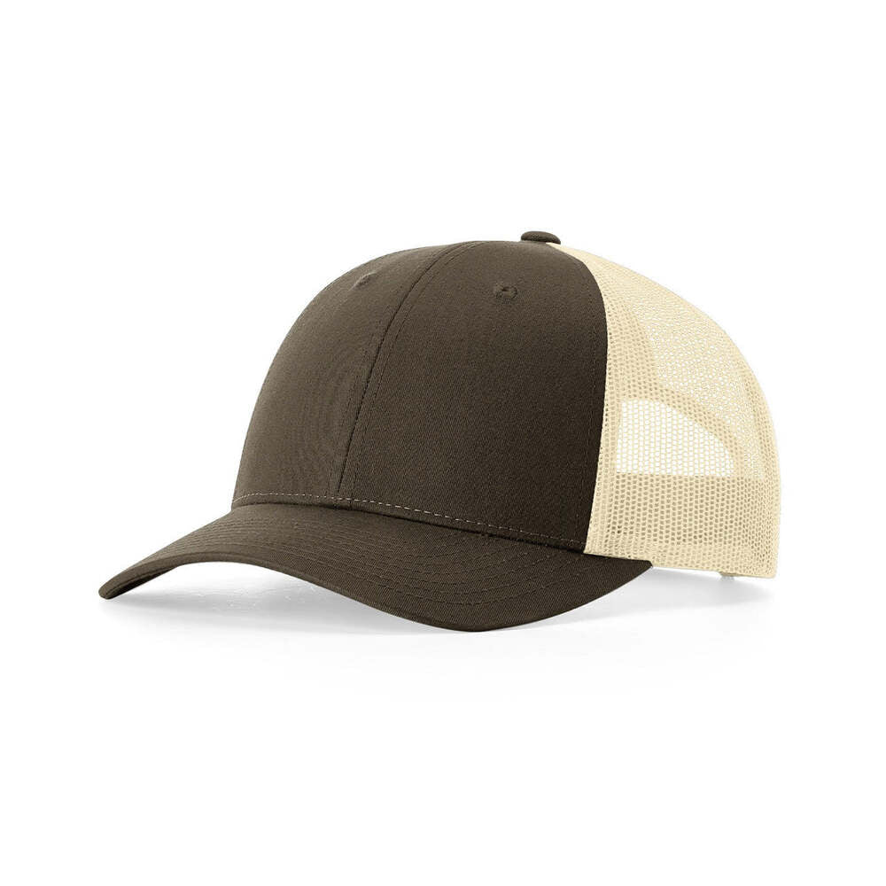 115 Richardson Cap Low Pro Trucker-Chocolate Chip/Birch