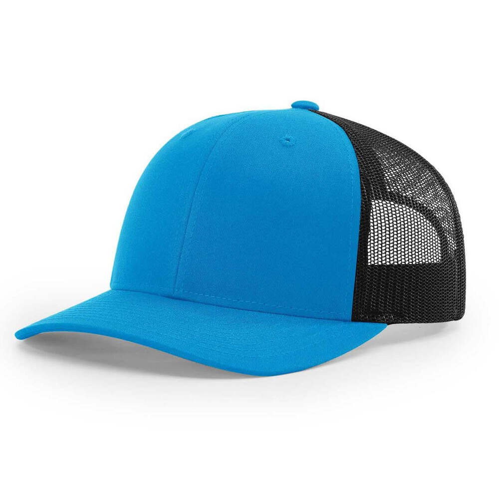 115 Richardson Cap Low Pro Trucker- Cyan/Black