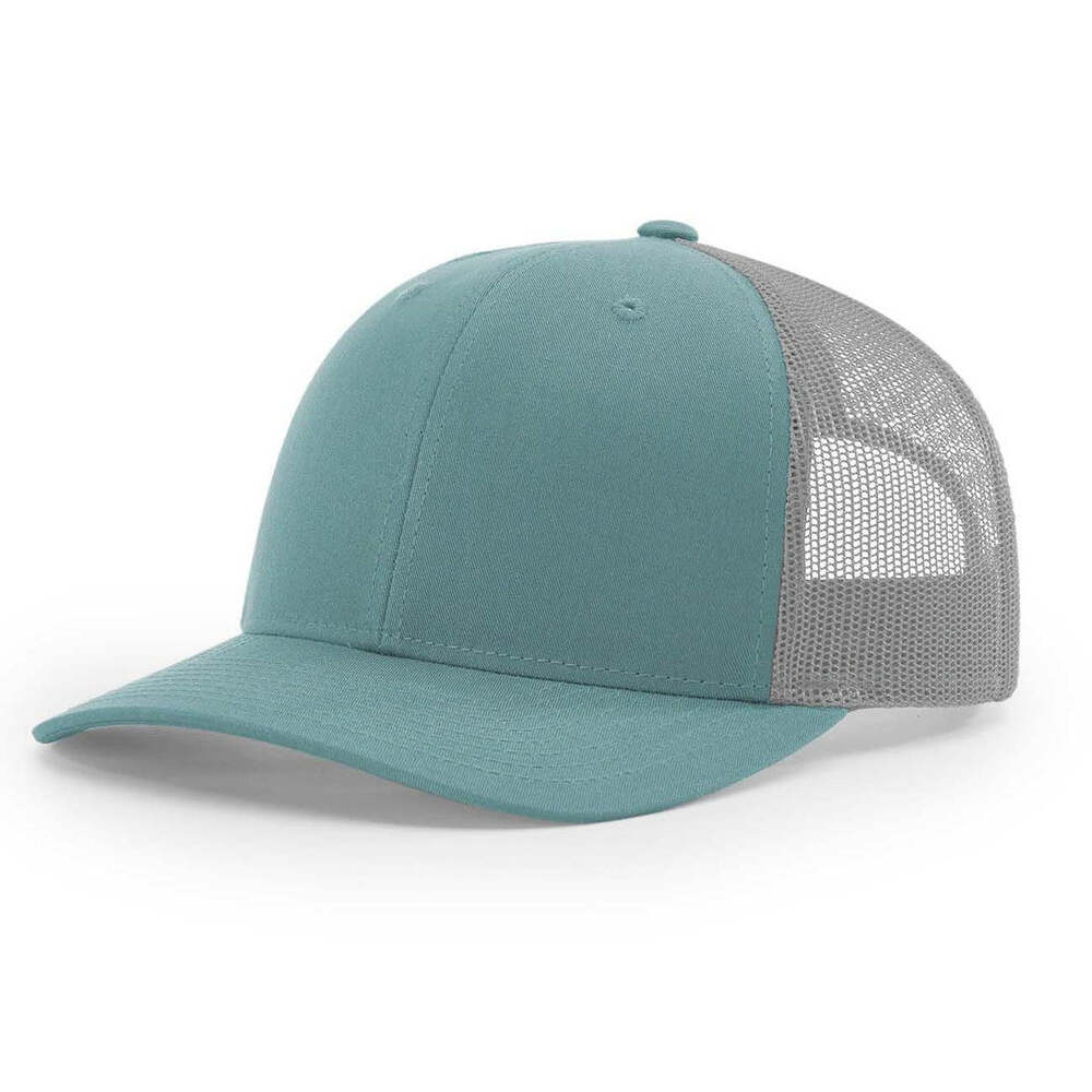 115 Richardson Cap Low Pro Trucker- Smoke Blue/Aluminum