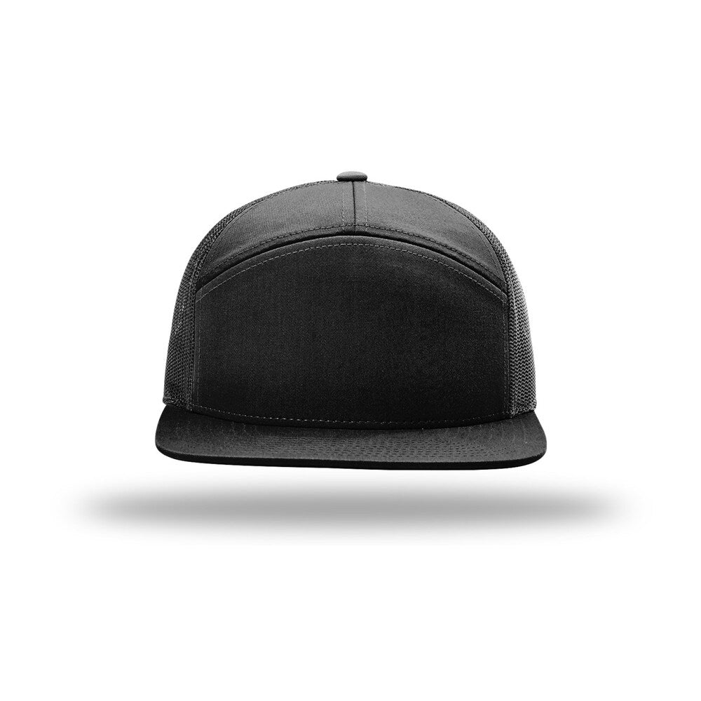 168 Richardson 7-Panel Trucker Cap black 2