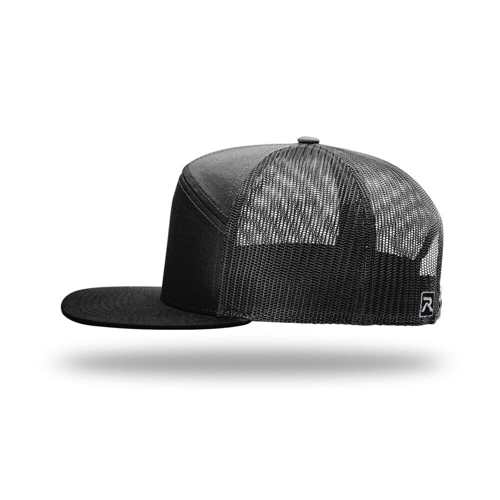 168 Richardson 7-Panel Trucker Cap black 3
