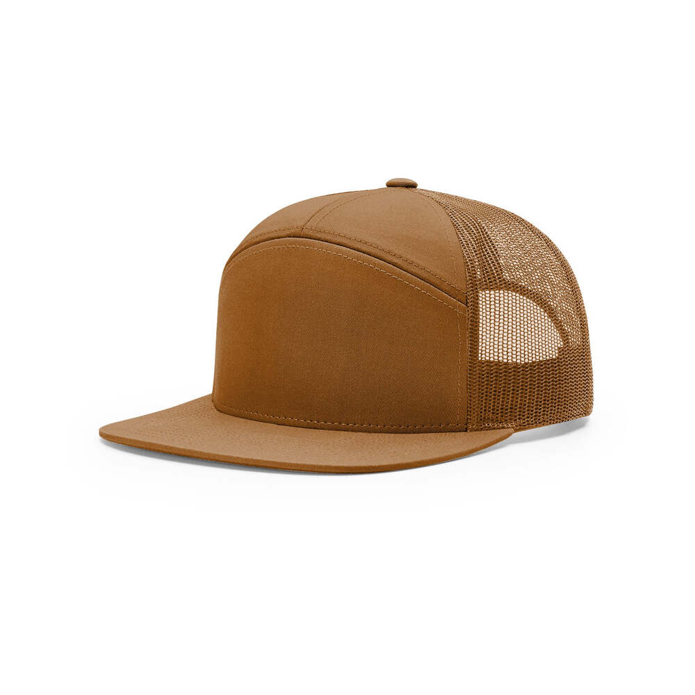 168 Richardson 7-Panel Trucker Cap-Caramel