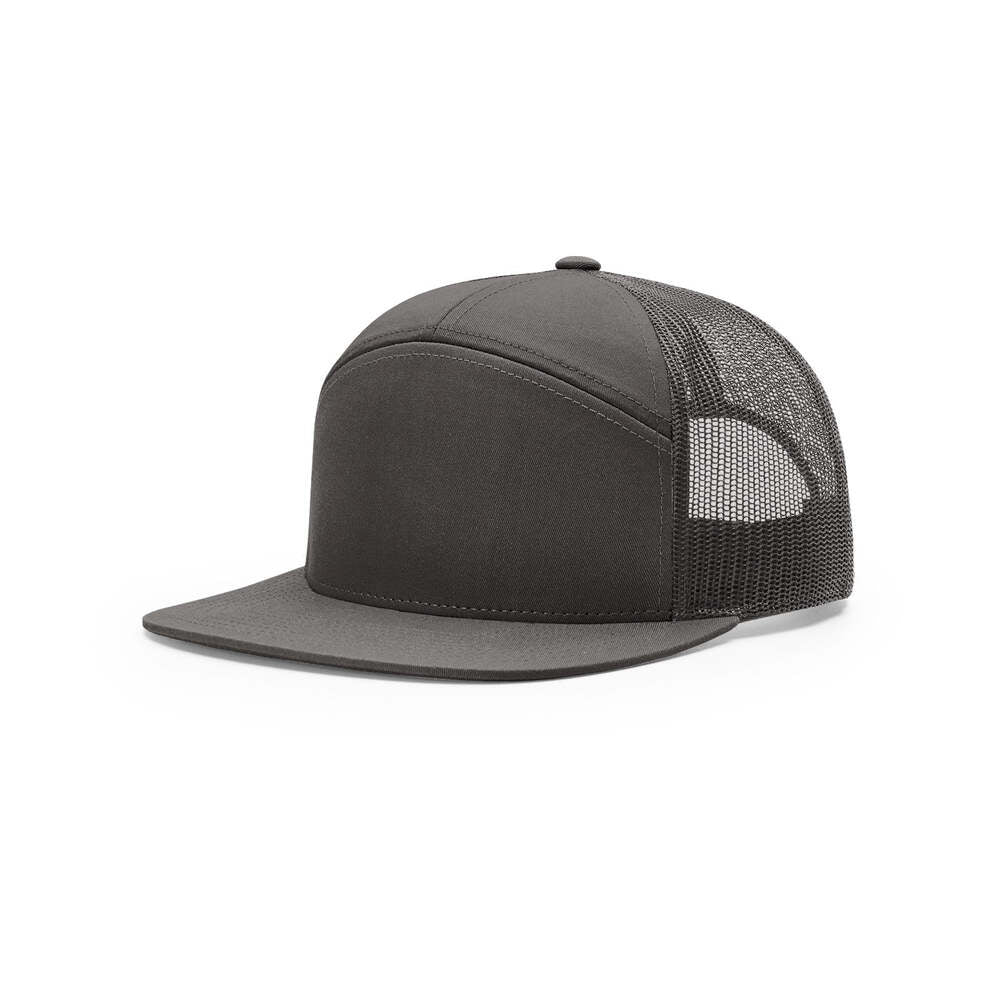 168 Richardson 7-Panel Trucker Cap-Charcoal