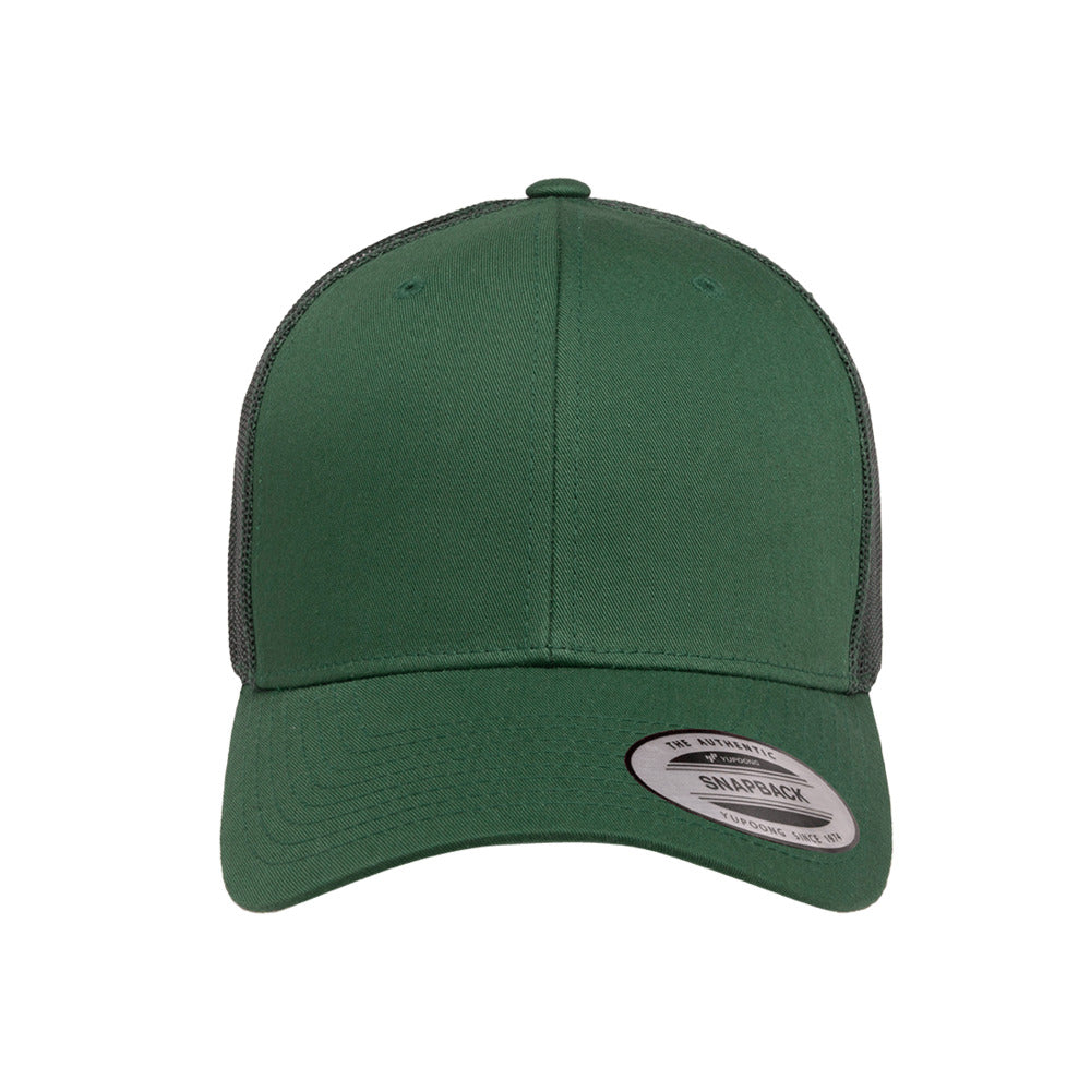 6606 Adjustable Retro Snapback Trucker- Evergreen 2