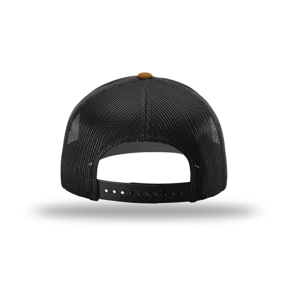 Richardson 112 Classic Trucker Snapback Cap-Two-Tone Colorways-Caramel/Black 3-Caramel/Black