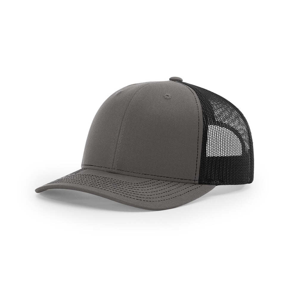 Richardson 112 Classic Trucker Snapback Cap-Two-Tone Colorways-Charcoal/Black