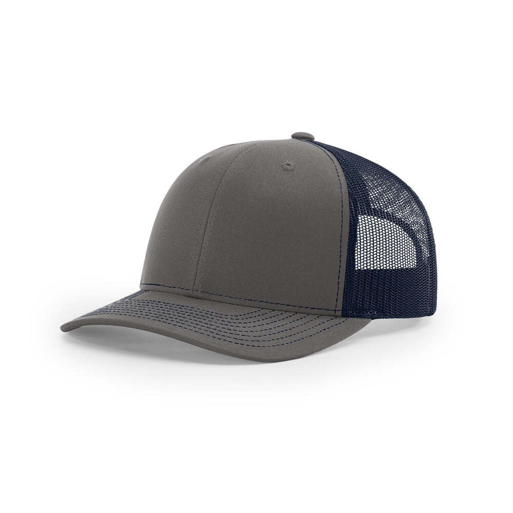 Richardson 112 Classic Trucker Snapback Cap-Two-Tone Colorways-Charcoal/Navy