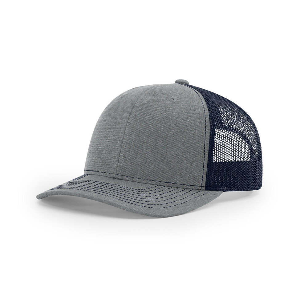 Richardson 112 Classic Trucker Snapback Cap-Two-Tone Colorways-Heather/Navy