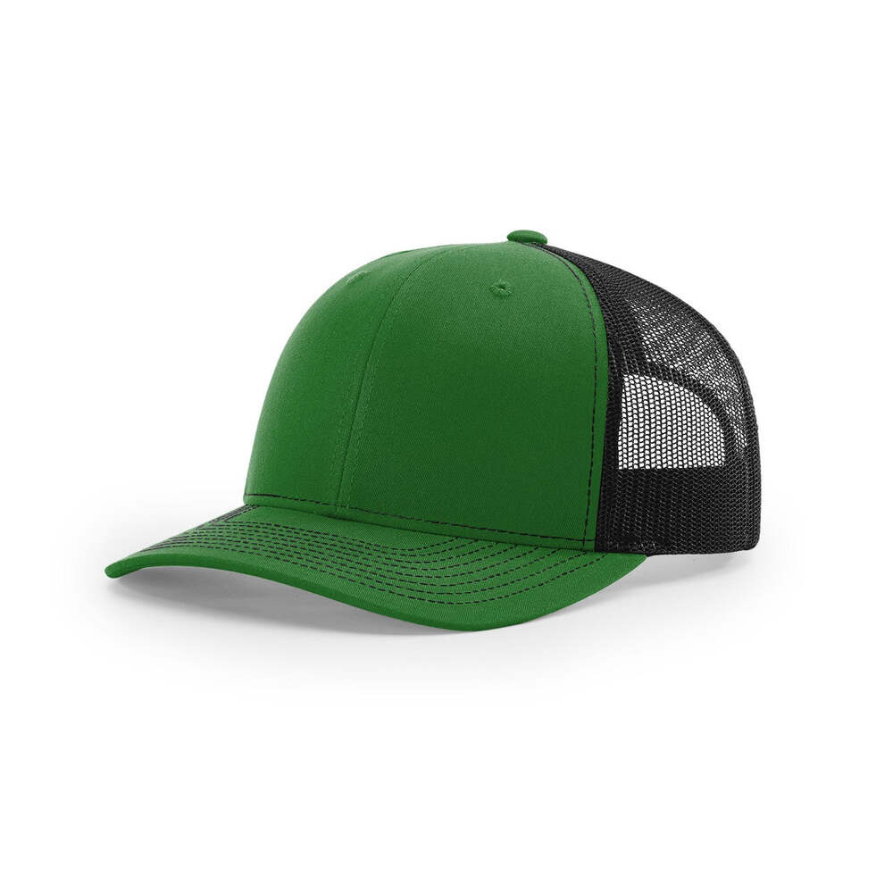 Richardson 112 Classic Trucker Snapback Cap-Two-Tone Colorways-Kelly/Black