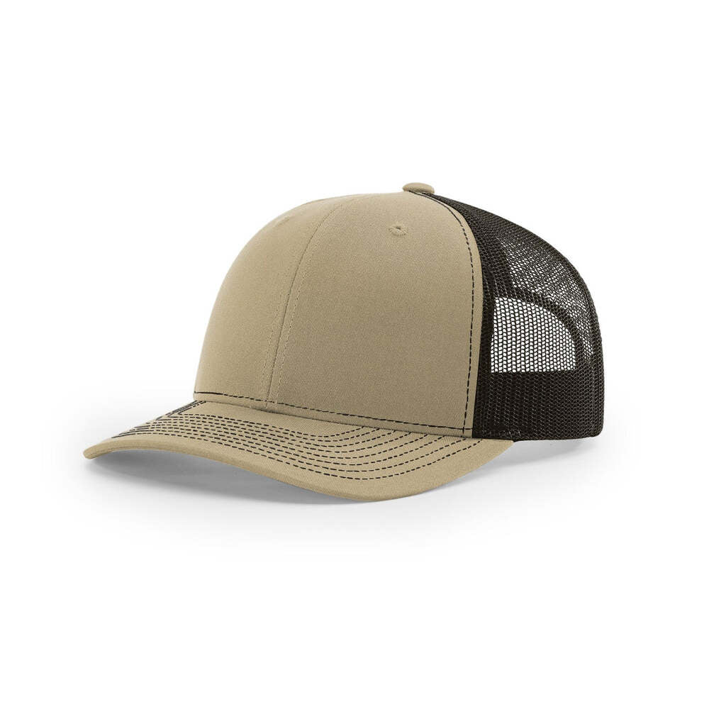 Richardson 112 Classic Trucker Snapback Cap-Two-Tone Colorways-Khaki/Coffee