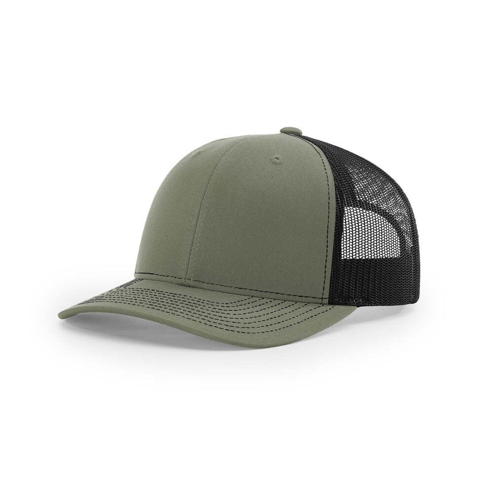 Richardson 112 Classic Trucker Snapback Cap-Two-Tone Colorways-Loden/Black