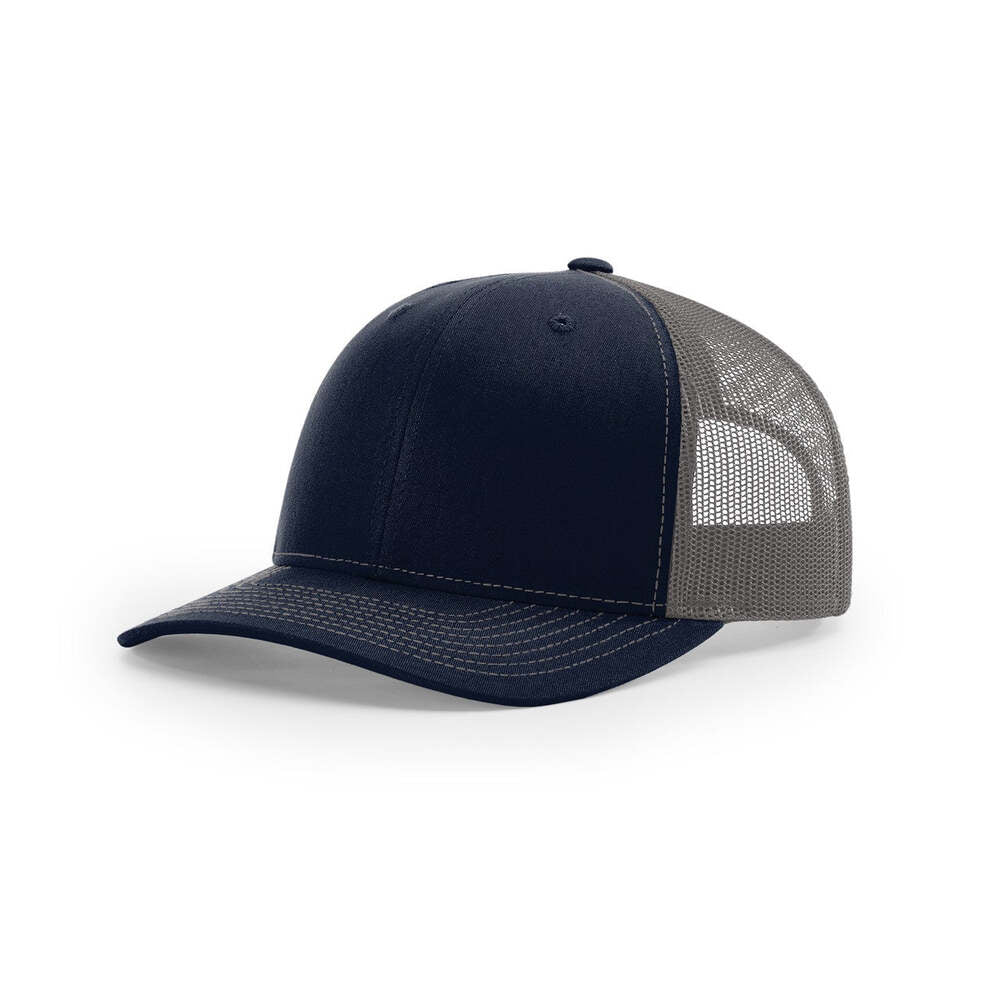 Richardson 112 Classic Trucker Snapback Cap-Two-Tone Colorways-Navy/Charcoal