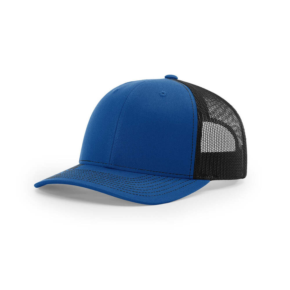 Richardson 112 Classic Trucker Snapback Cap-Two-Tone Colorways-Royal/Black