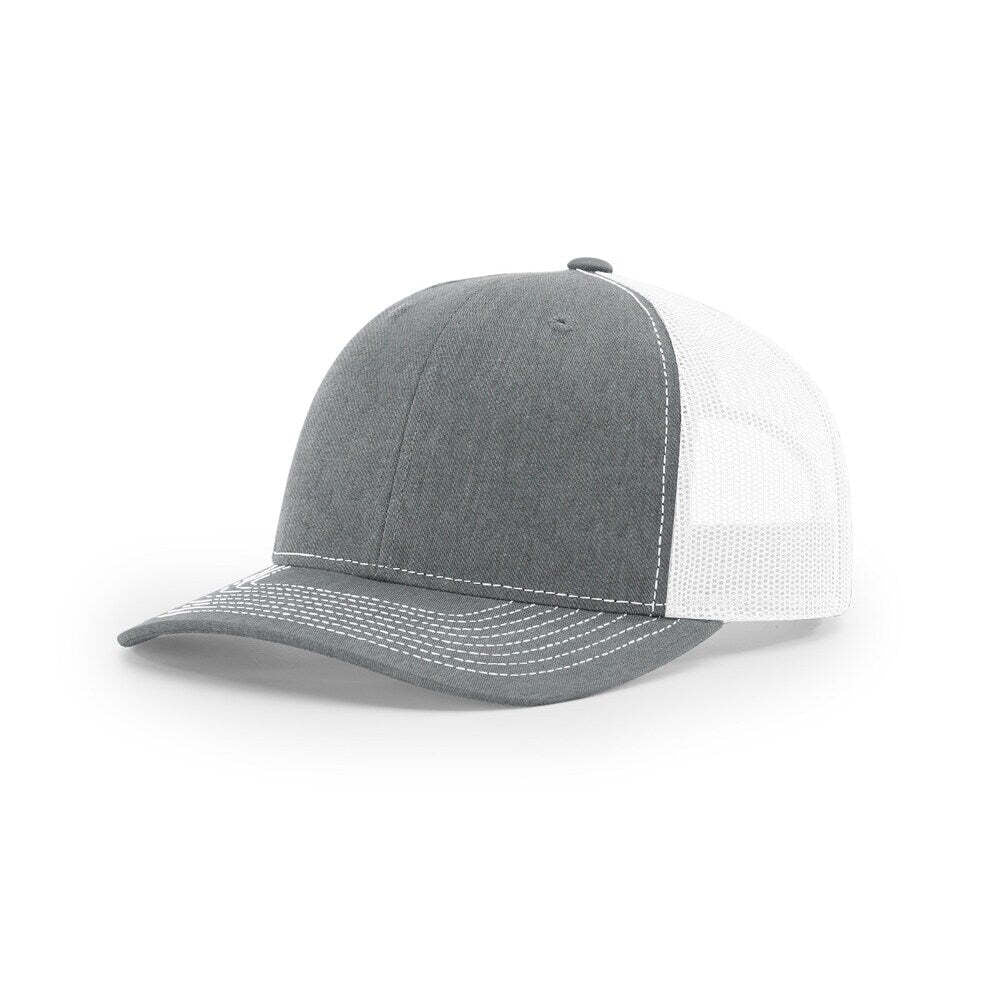 Richardson 112+ R-Flex Adjustable Trucker-Heather Grey/White