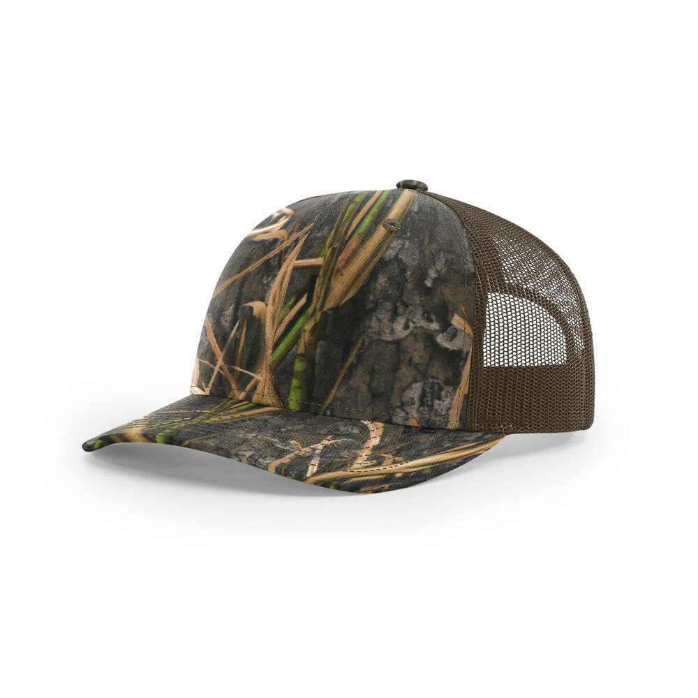 Richardson 112P Printed Classic Trucker Cap-Mossy Oak Habitat/Brown