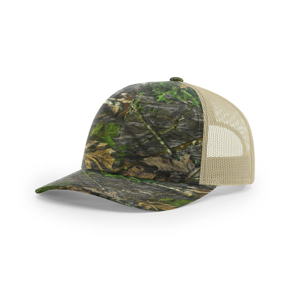 Richardson 112P Printed Classic Trucker Cap-Mossy Oak Obsession/Khaki