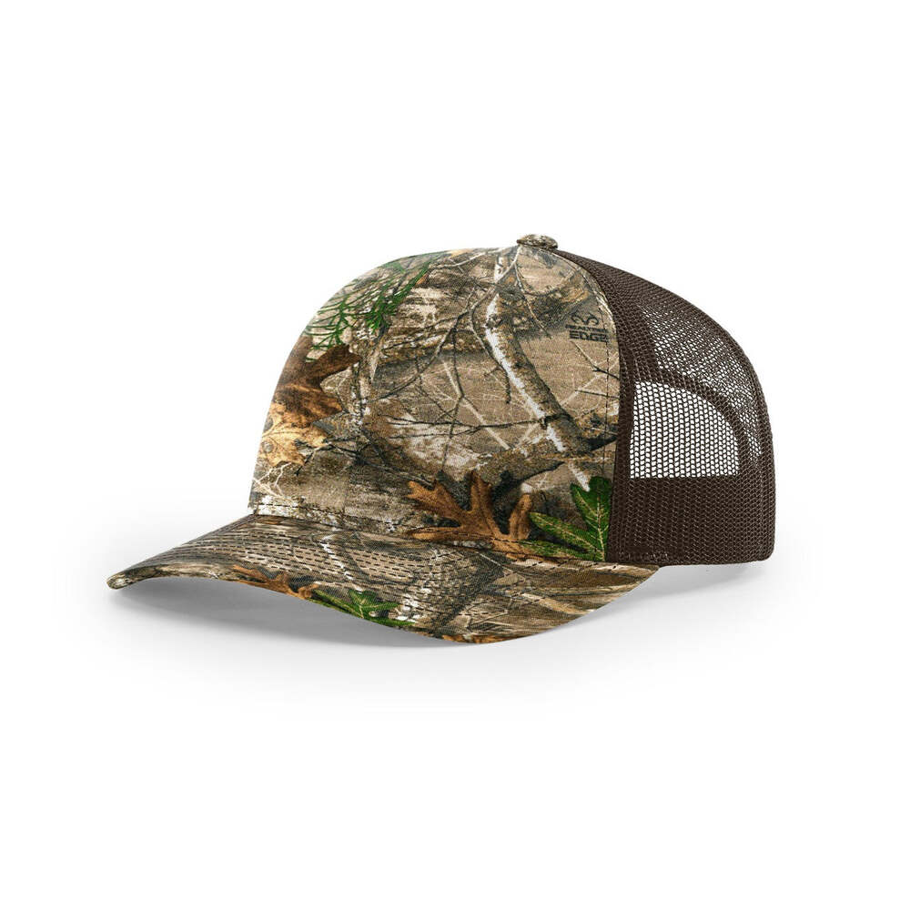 Richardson 112P Printed Classic Trucker Cap-Realtree Edge/Brown