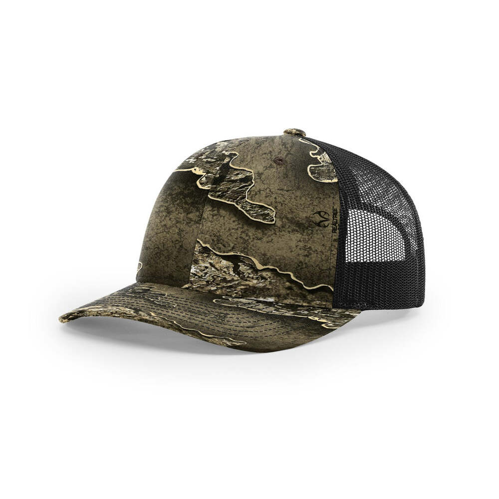 Richardson 112P Printed Classic Trucker Cap-Realtree Excape/Black