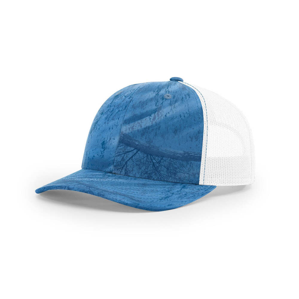 Richardson 112P Printed Classic Trucker Cap-Realtree Fishing Light Blue/White