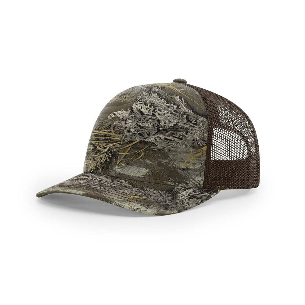 Richardson 112P Printed Classic Trucker Cap-Realtree Max-1 XT/Brown