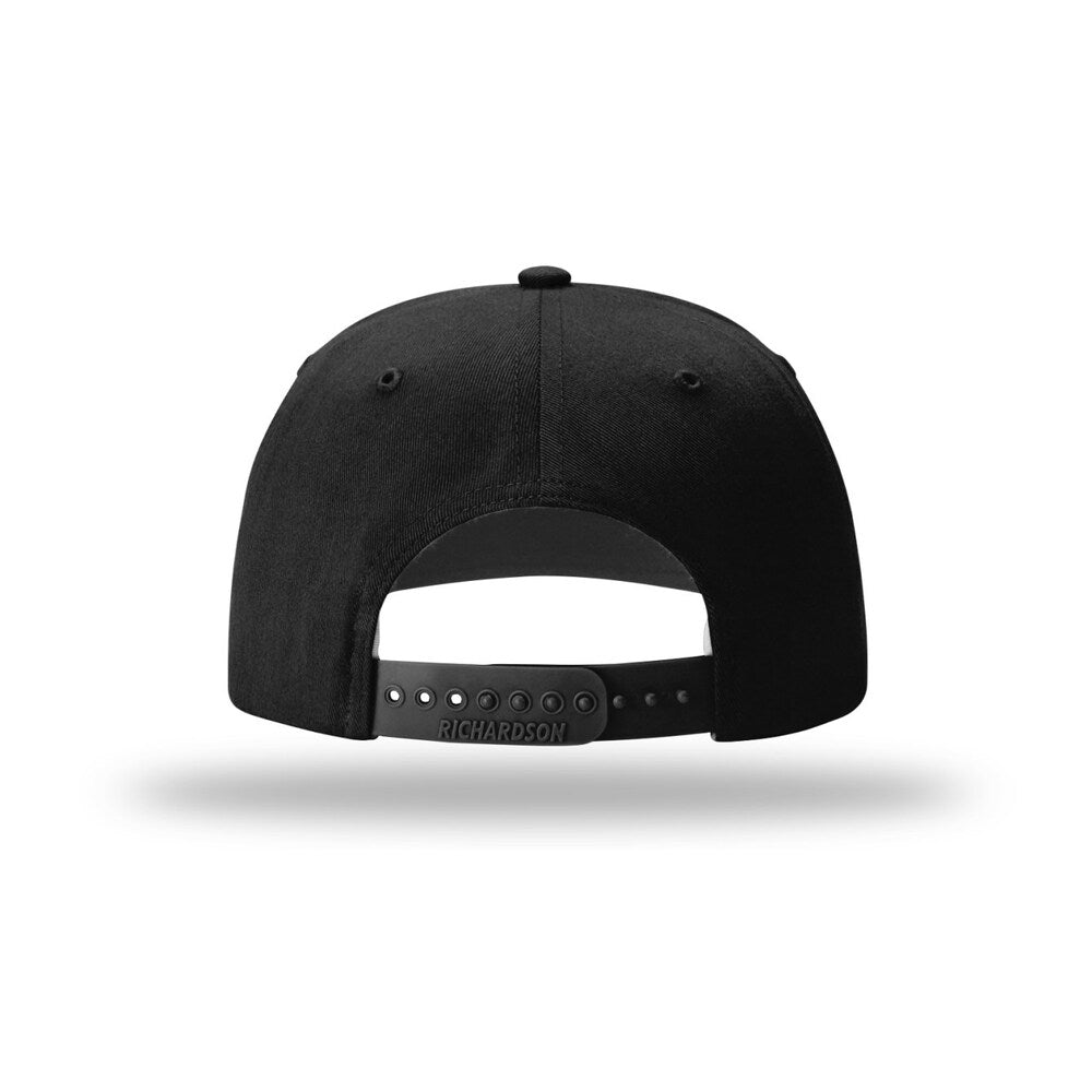 Richardson 312 Twill Back Classic Trucker-Black/Charcoal 4