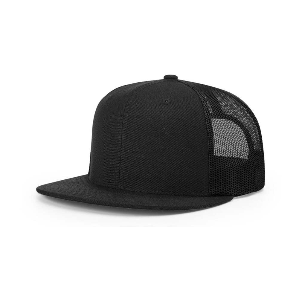 Richardson 511 Flatbill Trucker Cap-Black