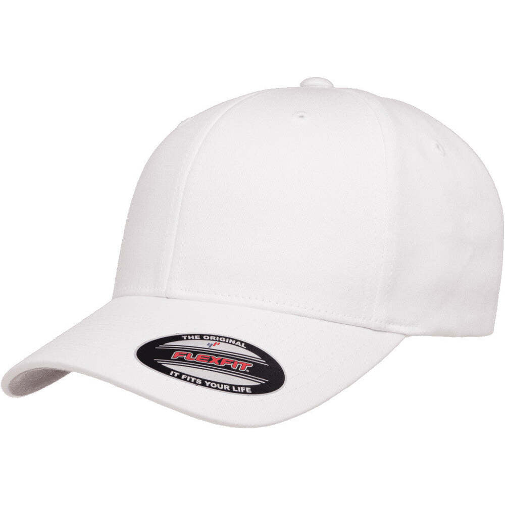 V Flexfit Cotton Twill Cap - White