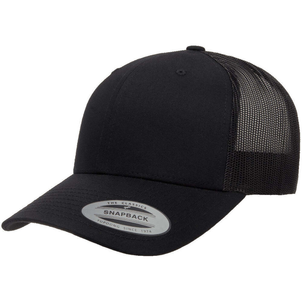 Yp Classics Retro Trucker Hat 6606-Black