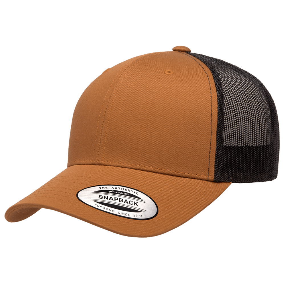 Yp Classics Retro Trucker Hat 6606-Caramel/Black