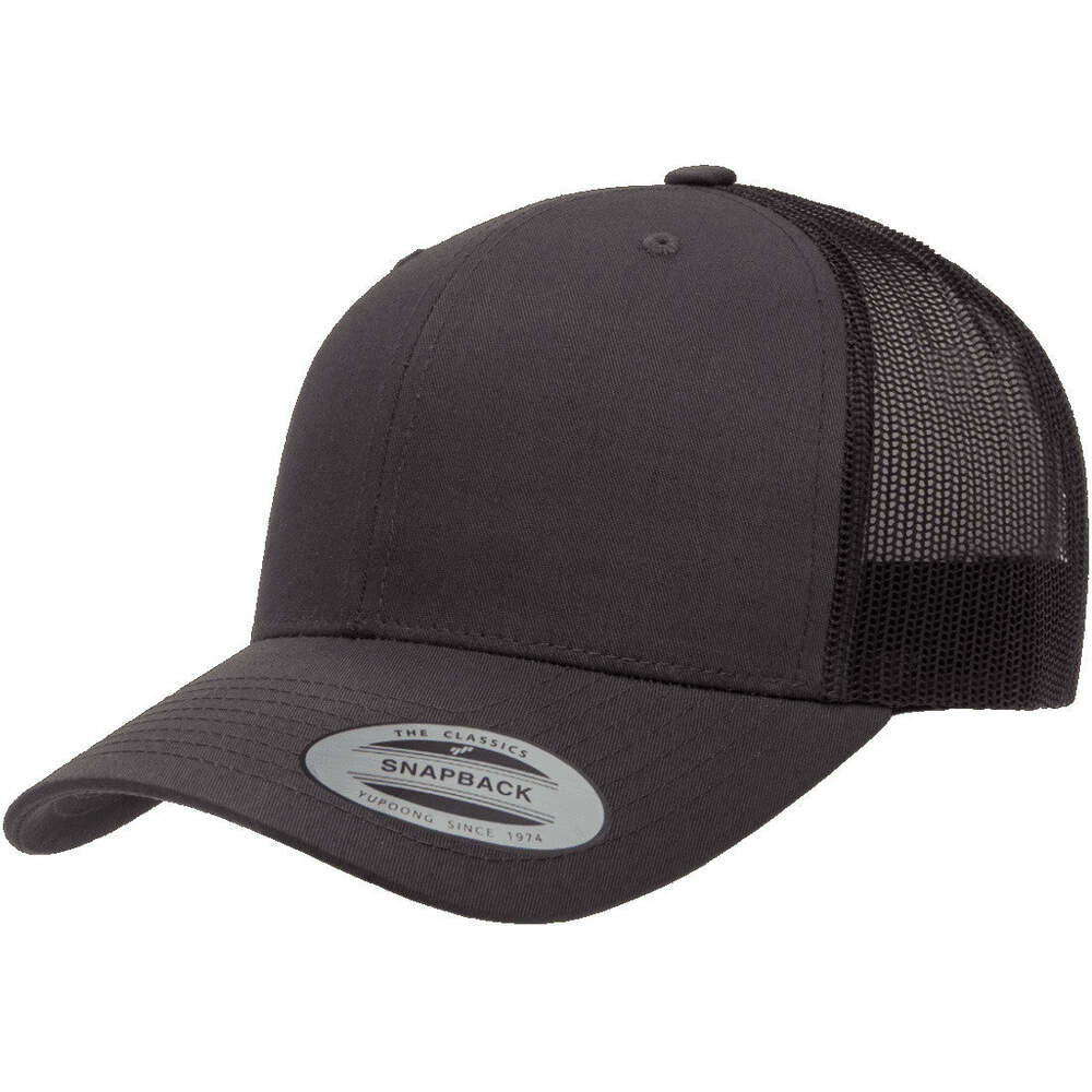 Yp Classics Retro Trucker Hat 6606-Charcoal