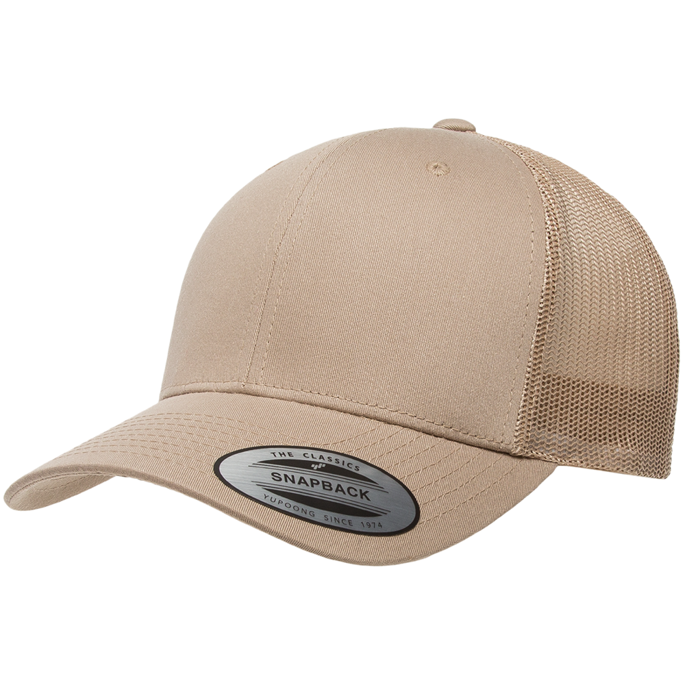 Yp Classics Retro Trucker Hat 6606-Khaki