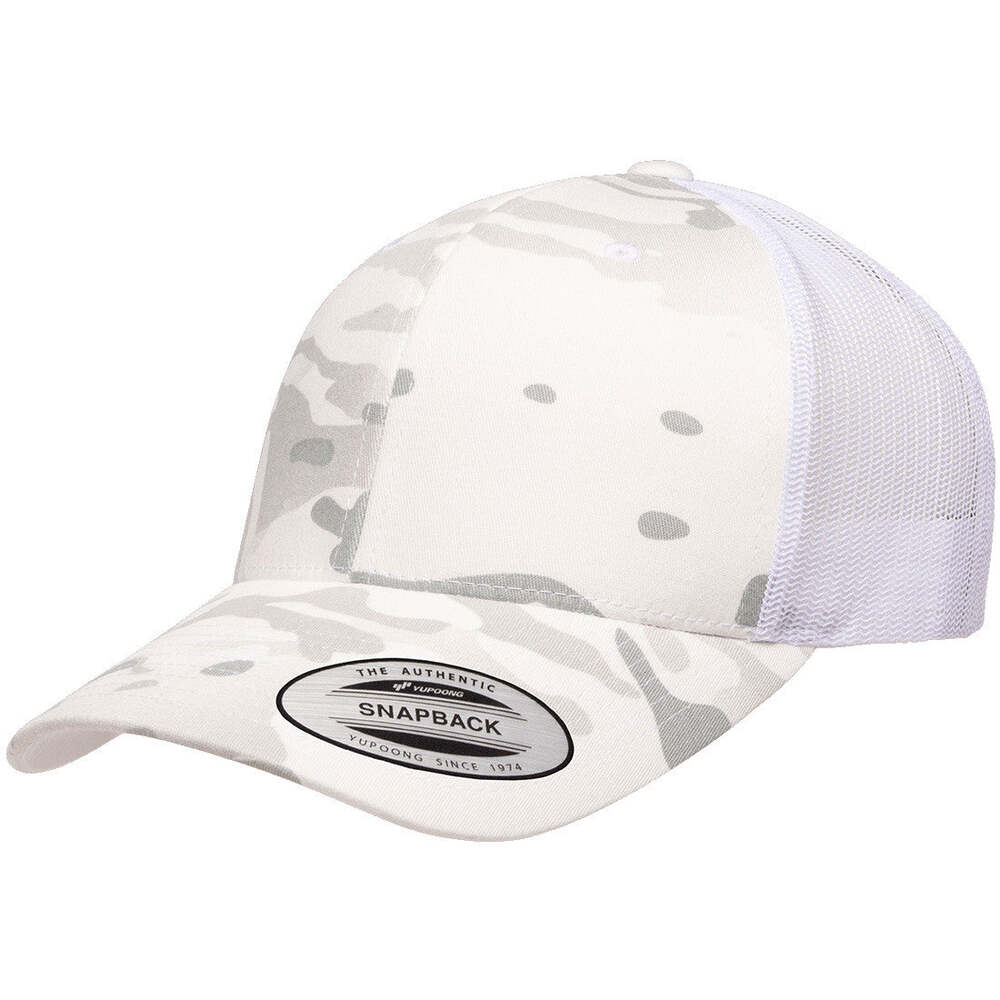 Yp Classics Retro Trucker Hat 6606-Multicam Alpine White