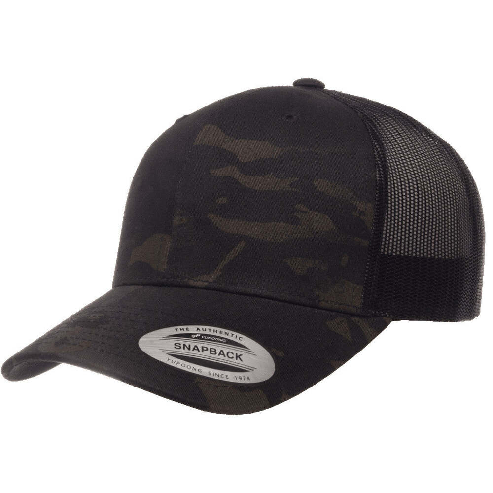 Yp Classics Retro Trucker Hat 6606-Multicam Black