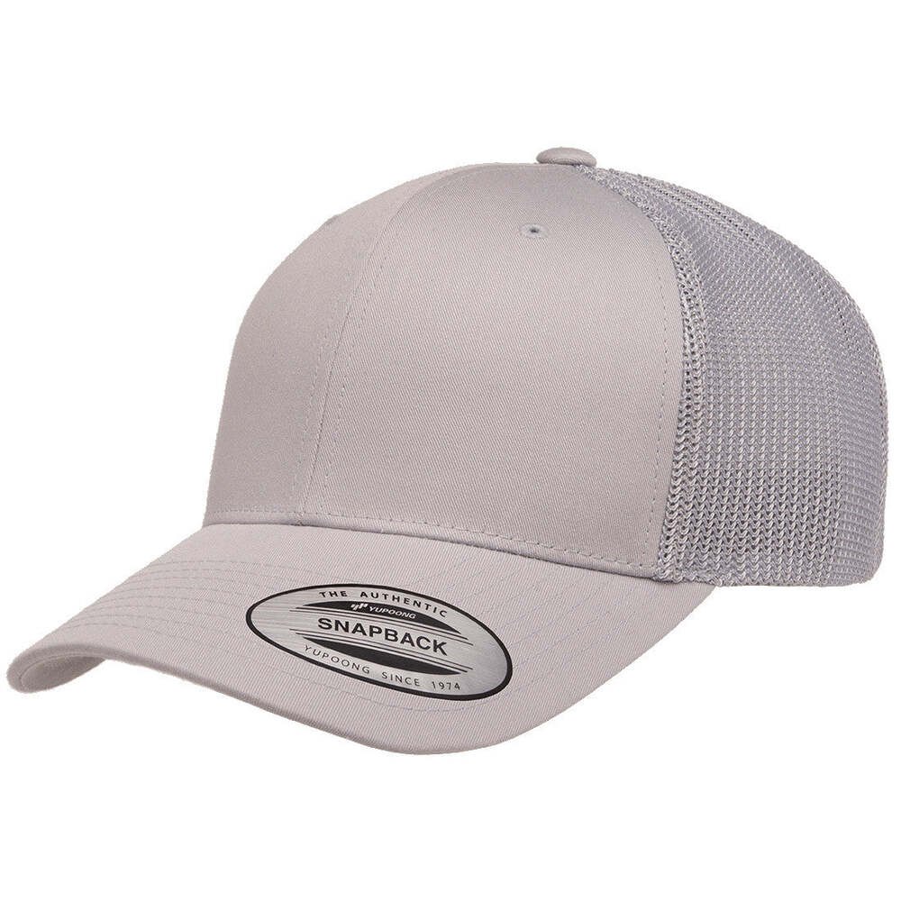 Yp Classics Retro Trucker Hat 6606-Silver