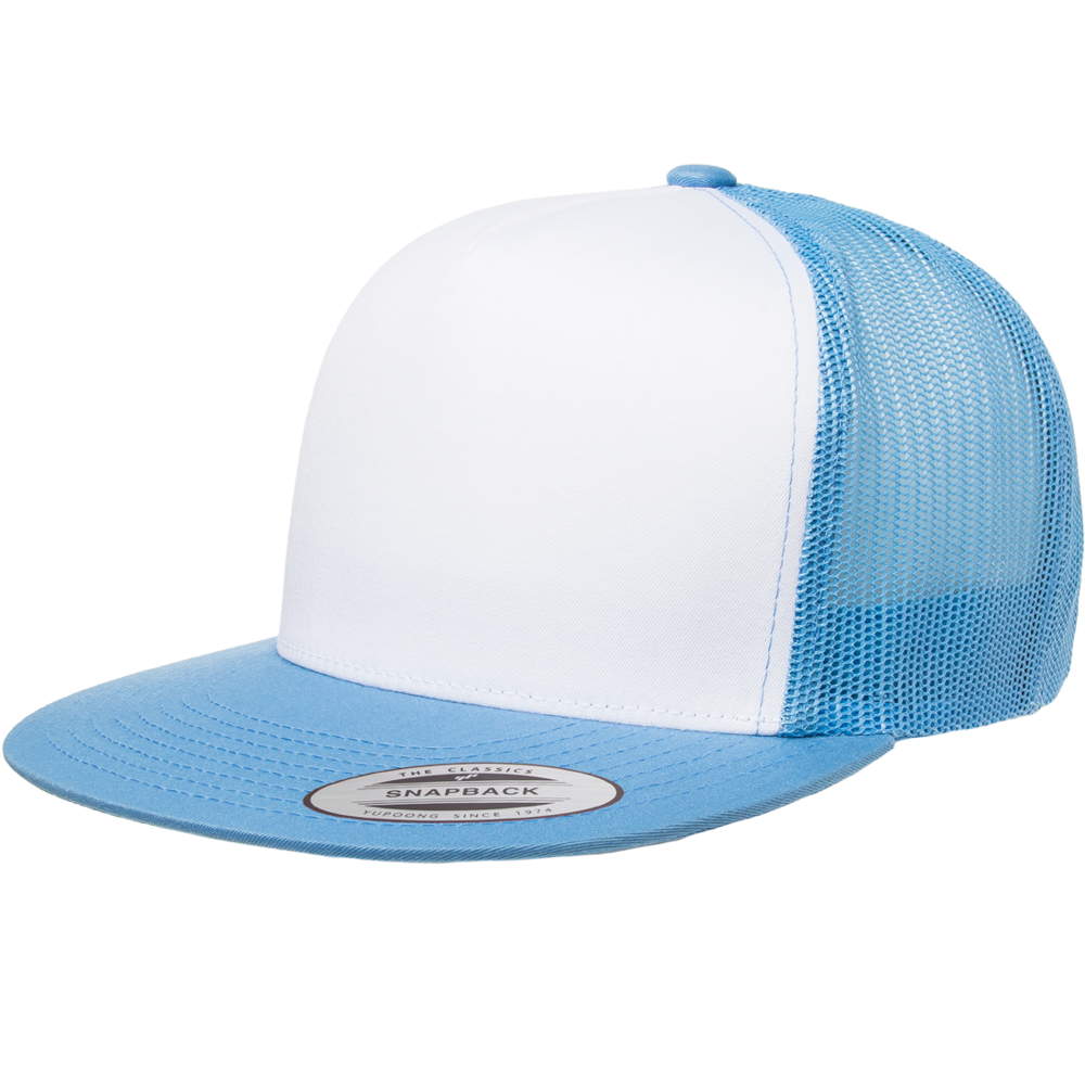 Yupoong Classic 6006 Snapback Trucker Cap-C.Blue/White/C.Blue