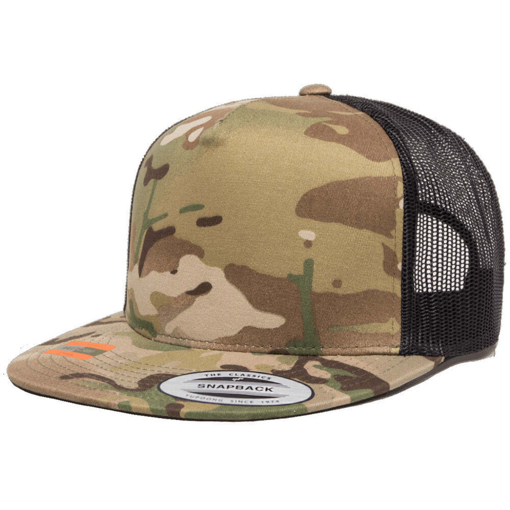 Yupoong Classic 6006 Snapback Trucker Cap-Multicam