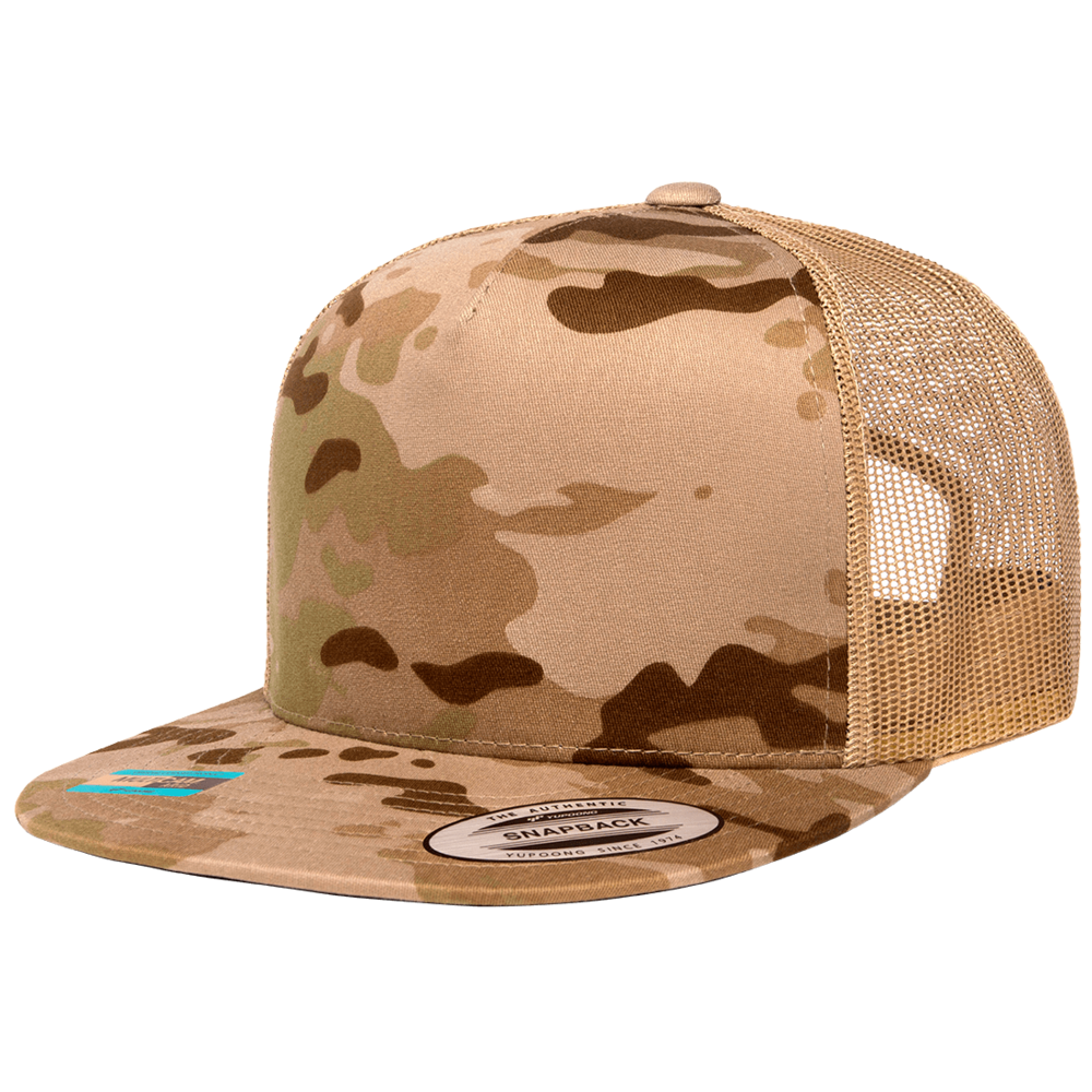 Yupoong Classic 6006 Snapback Trucker Cap-MulticamArid/Tan