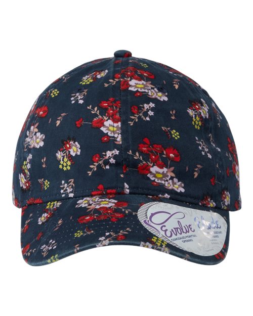 Infinity Her Women's Garment-Washed Fashion Print Cap - Hattie