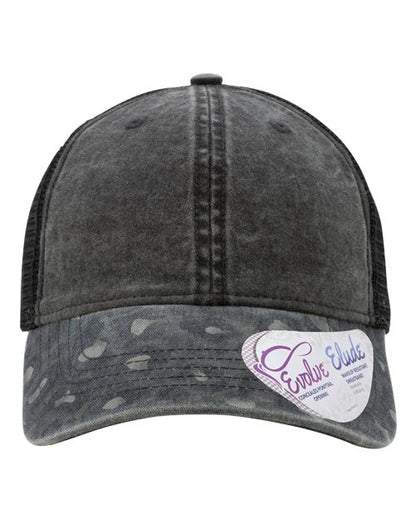 Infinity Her Women's Printed Visor with Mesh Back Cap - Janet