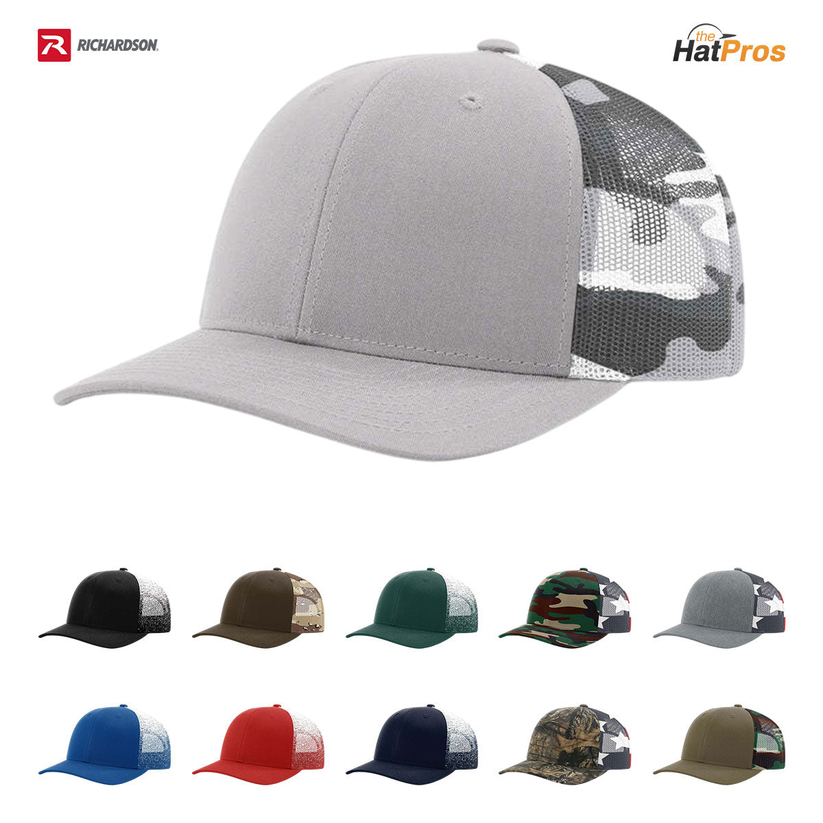 Richardson 112PM Classic Printed Mesh Trucker Hat